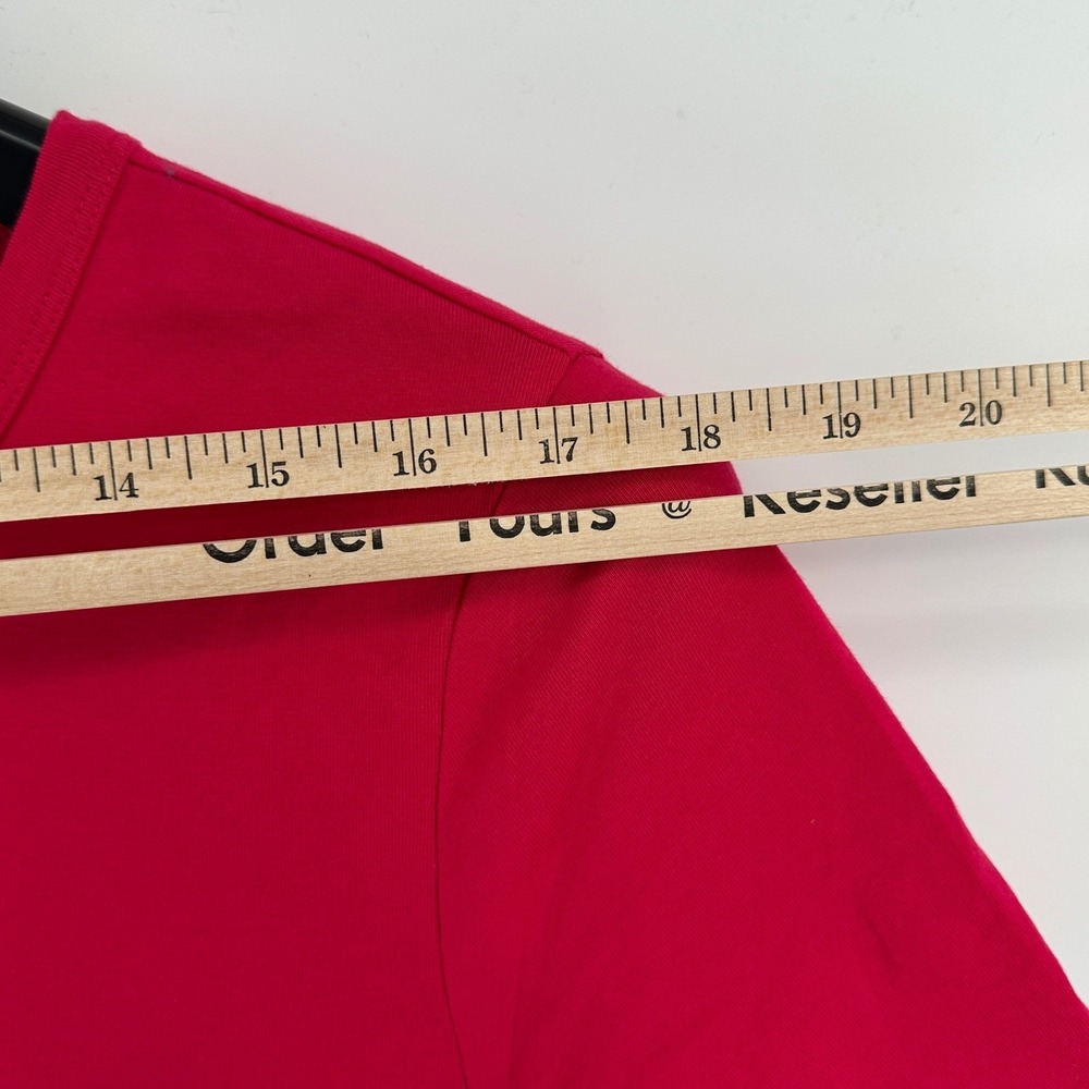 Calvin Klein T-Shirt Dress Womens M Hot Pink Solid Slim Fit Modern NWT CD9A1L64 - Picture 8 of 9